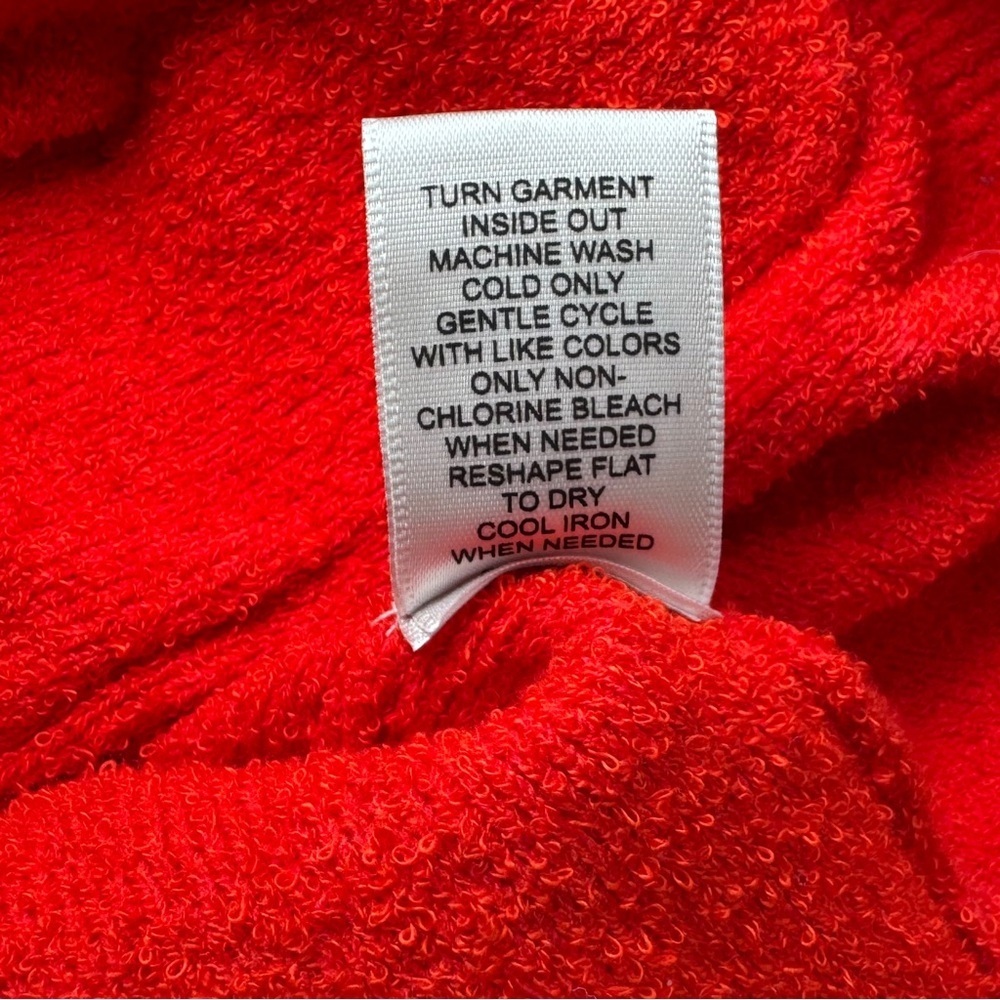 Rachel Zoe Red/Orange Cardigan with Silver Buttons - Picture 10 of 11